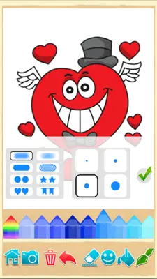 Valentines Love Coloring Book android App screenshot 9