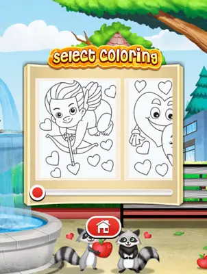 Valentines Love Coloring Book android App screenshot 10