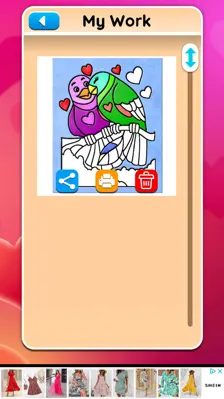 Valentines Love Coloring Book android App screenshot 6